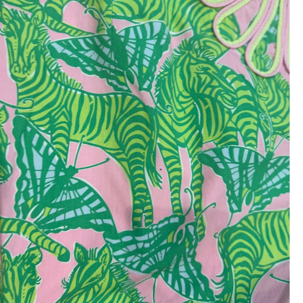 Lilly Pulitzer zebra‎ skirt 6, vintage, preppy, resortwear, cotton